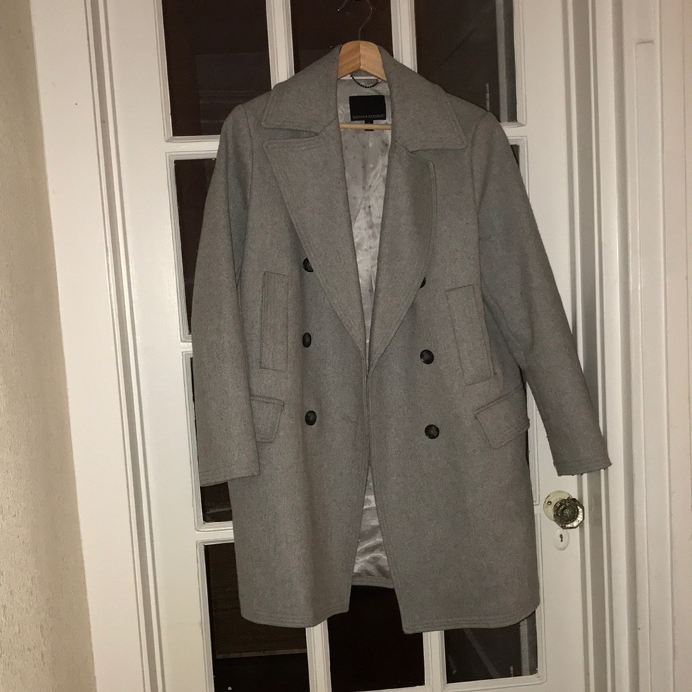Banana Republic Grey Wool Coat